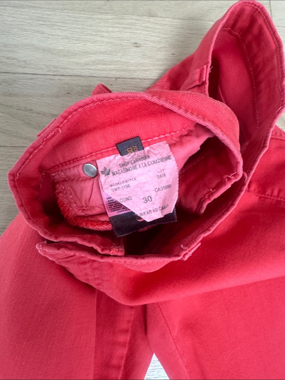 Second Yoga Jeans Pink Coral Jeans size 30 - Picture 4 of 7